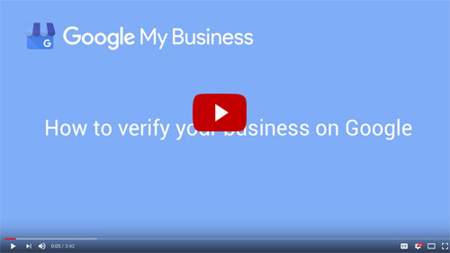 Google My Business video how to verify